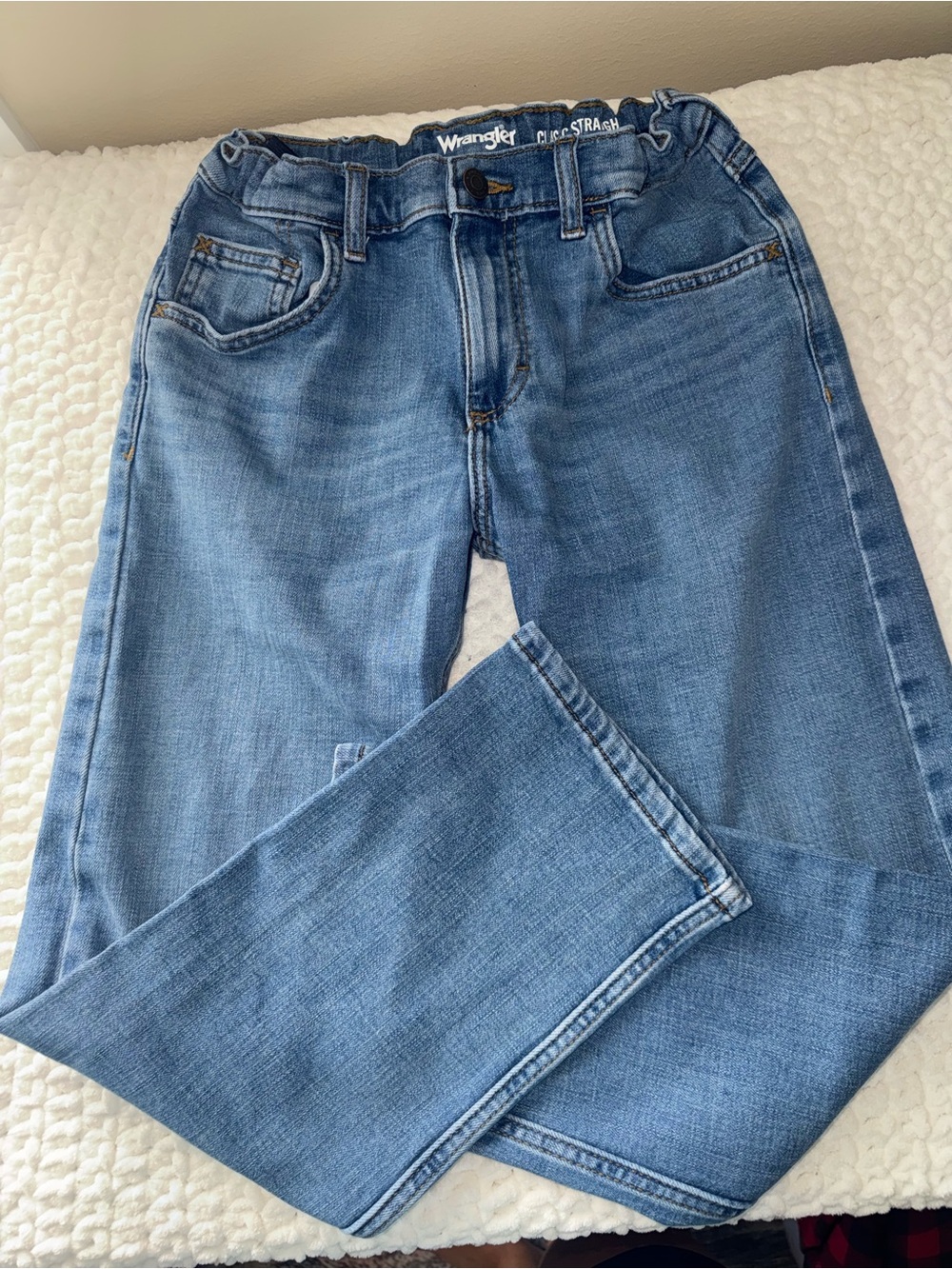 Wrangler girls Blue Straight-Leg Jeans
